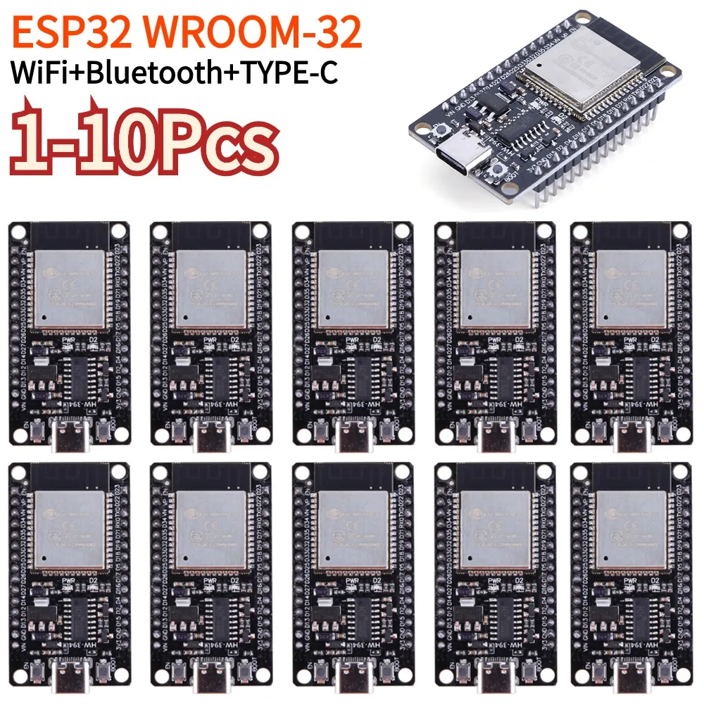 WROOM-32 ESP32-S 개발 보드, 와이파이 및 블루투스 호환 TYPE-C..