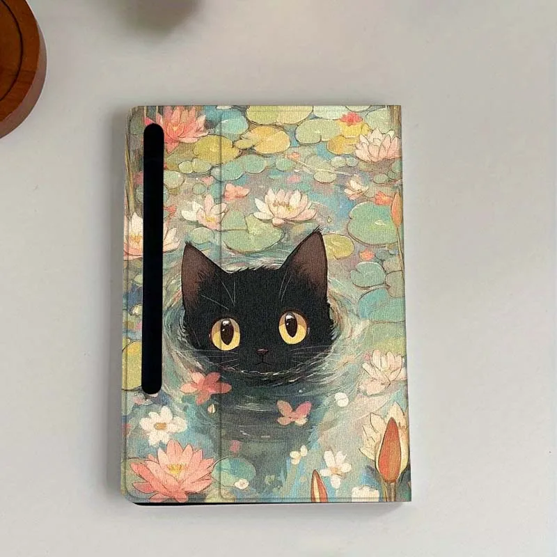 Elegant Floral Foldable Tablet Cover Case