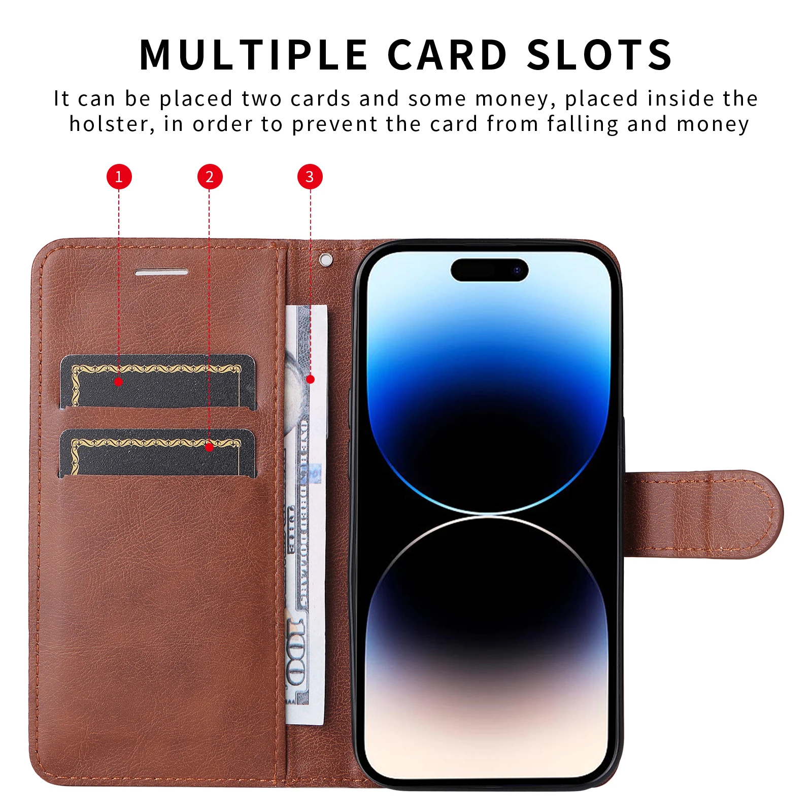 Elegant Leather Wallet Phone Case