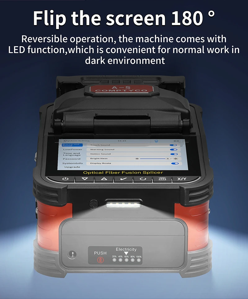A-5/FS-60F/AUA-70F Optical Fiber Fusion Splicer 6 Motor Multilingual SM MM Fiber