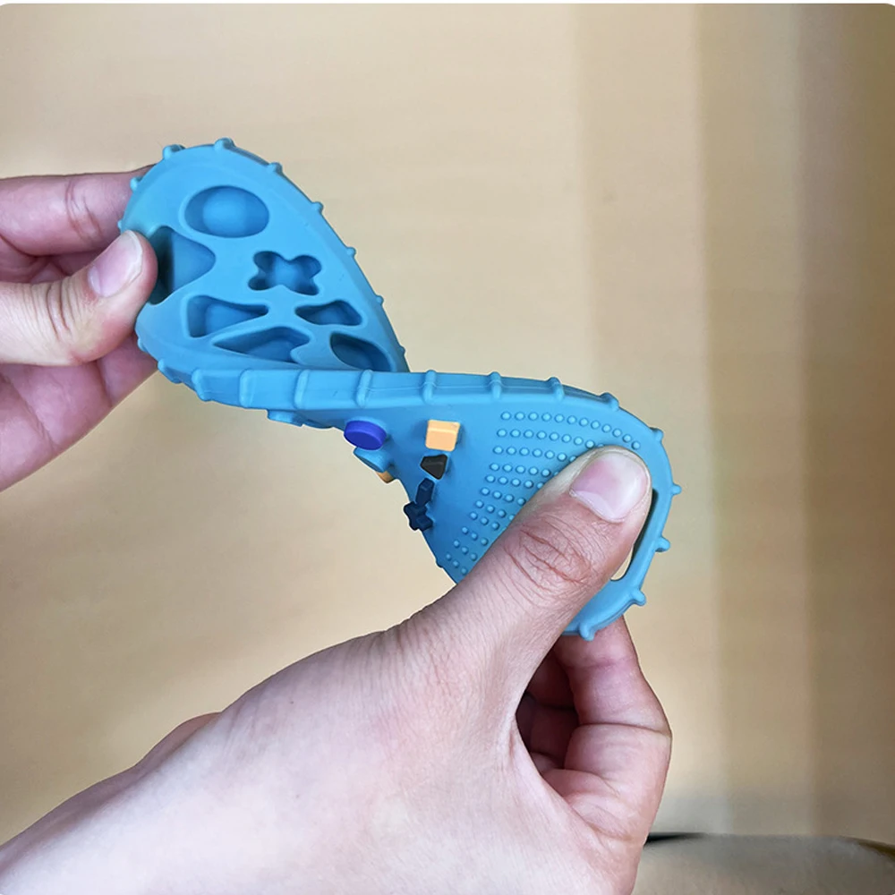 Remote control teether Baby anti-feeding children's teethers Silicone environmental protection material