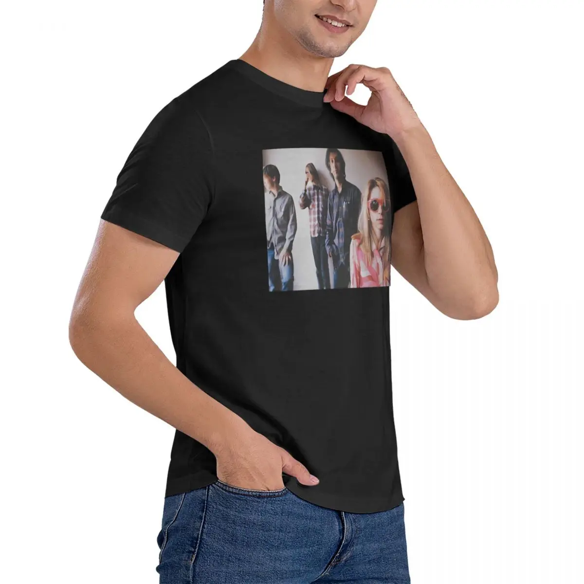 남성용 여러 가지 빛깔의 티셔츠, 100% 면 노벨티 티셔츠, O넥 소닉 청소년 티셔츠, 반팔 의류, 생일 선물