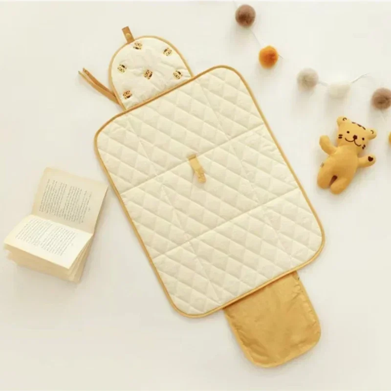Versatile Foldable Diaper Changing Mat Waterproof Cartoon Animal Nappy Pad Portable Diaper Changing Cushion for Babies diaper changing pad,diaper changing mat