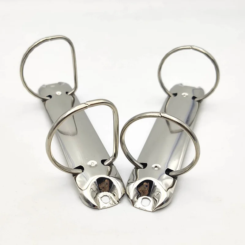 2 Rings Binder Clips O / D Shape 30-38mm Metal Loose-Leaf 2-Hole Spiral File Folder Album Diary Clips Notebook Stationery,metal ring binder,metal binder ring,loose leaf binder clips,binder clip