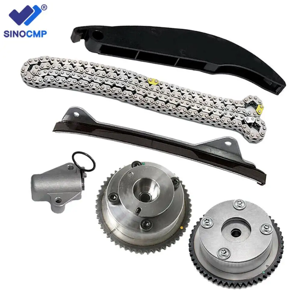 

6 шт. комплект цепи синхронизации впускная пара выхлопных газов VVT Gear для Hyundai Elantra KIA Soul Forte 2,0 Cerato Tucson 24321-2E010 24350-2E011