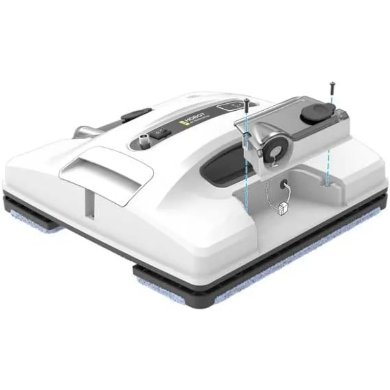 HOBOT-2S Window Cleaning Automatic Robot with Ultrasonic Water Spray, Intelligent Cleaning, AI Smart Route Plan