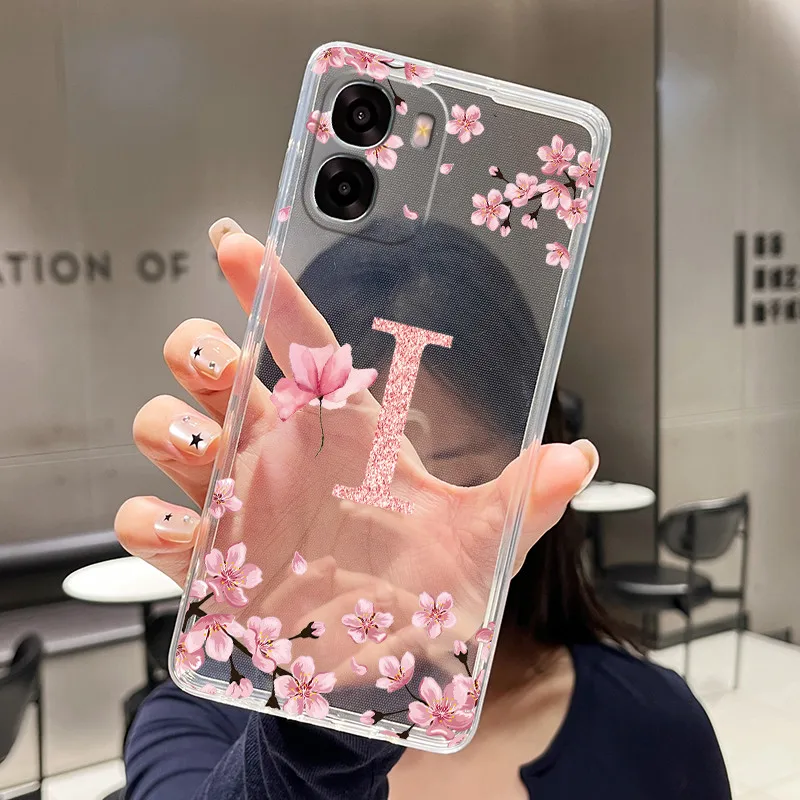 Floral Transparent Soft Silicone Phone Case - Clear TPU Back Cover