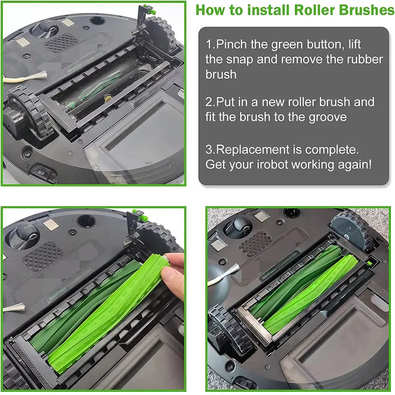 Vacuum Cleaner Accessories Roller Brush For iRobot Roomba i3 i4 i6 i7 J7 J7Plus E5 E6 E7 I/E/J Series Sweeping Robot Replacement