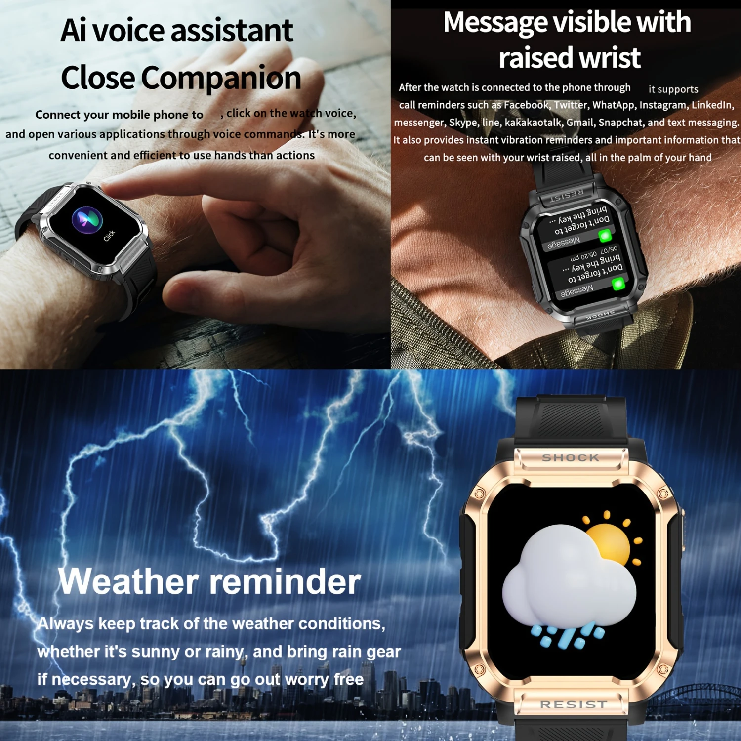 Smart Watch Wireless Calling/dial Multi Sport Mode Sports Watches Wallpaper For /Andriod