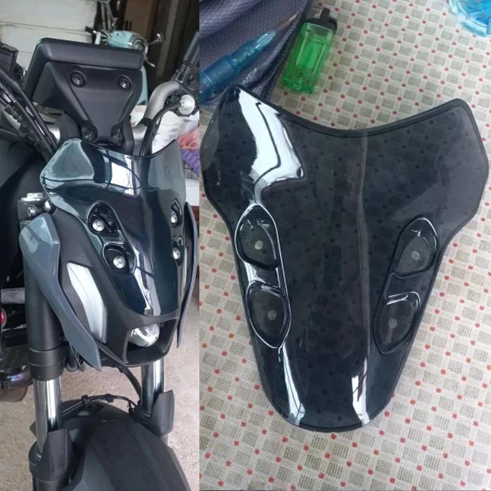 Protections Arrière MT07 Moto Pare-brise Pare-brise Visière Double