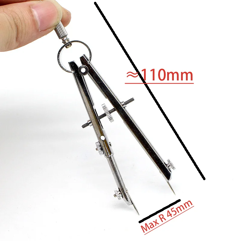 Drawing Compass H2031 Spring Compasses Divider Multifunctional Triangle Set