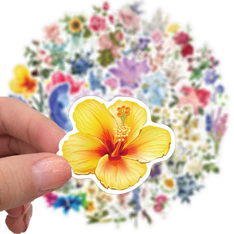 Tropical flowers and blossoms' Sticker