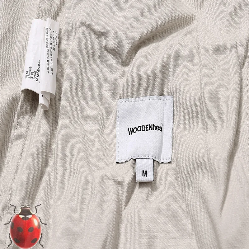 Japanese WOODENhea Wide Leg Pants Solid Color Trackpants Men Women Loose Casual Sweatpants Trousers Cuffs Drawstring Adjustable