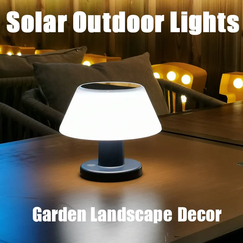 Solar Lighting Garden Outdoor Bar Powered Ball Led Garden Table Waterproof Night Lamps Decorations Ideal Gift Courtyard Tabletop