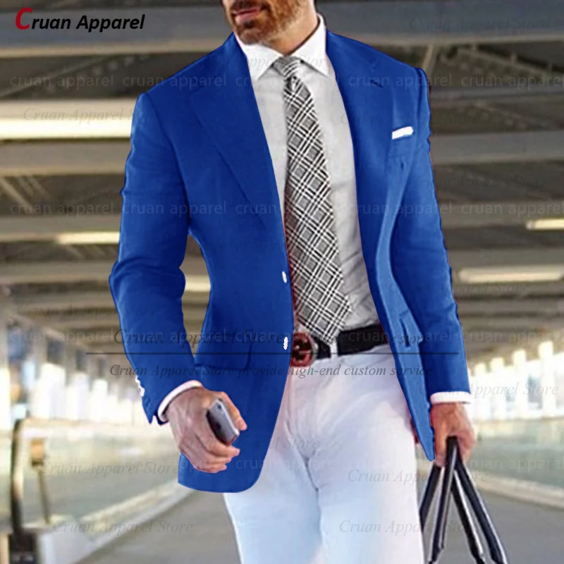 Formal Pink Suit Blazers for Men Groom Wedding Suit Jacket Slim Fit Tailor-made Business Tuxedo Fashion Casual men suits jackets