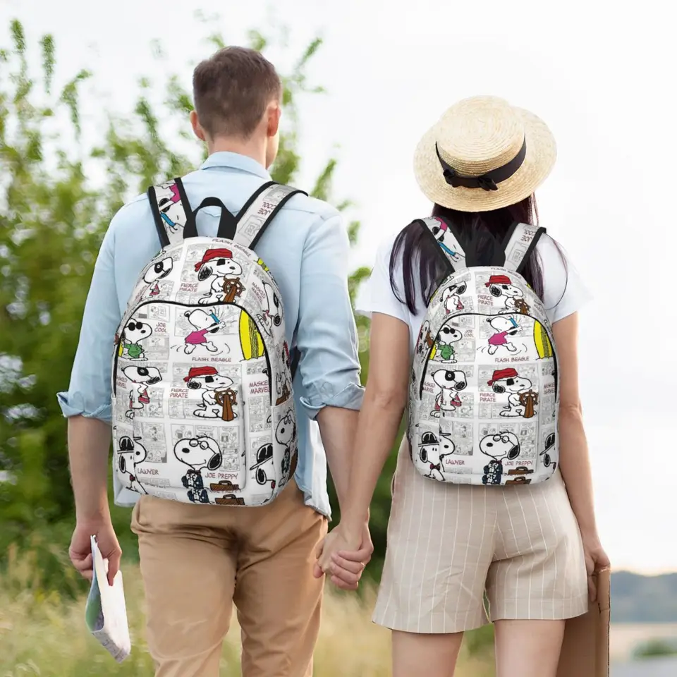 Peanuts 13 Inch Laptop Backpack — Snoopy & Charlie Brown Design, Padded Sleeve For Commute & Travel - View #6