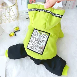 Super Warm Dog Down Jacket Winter Snow Clothes for Small Dogs Chihuahua Costumes Overalls for Dogs With Shiny Mirror Stickers