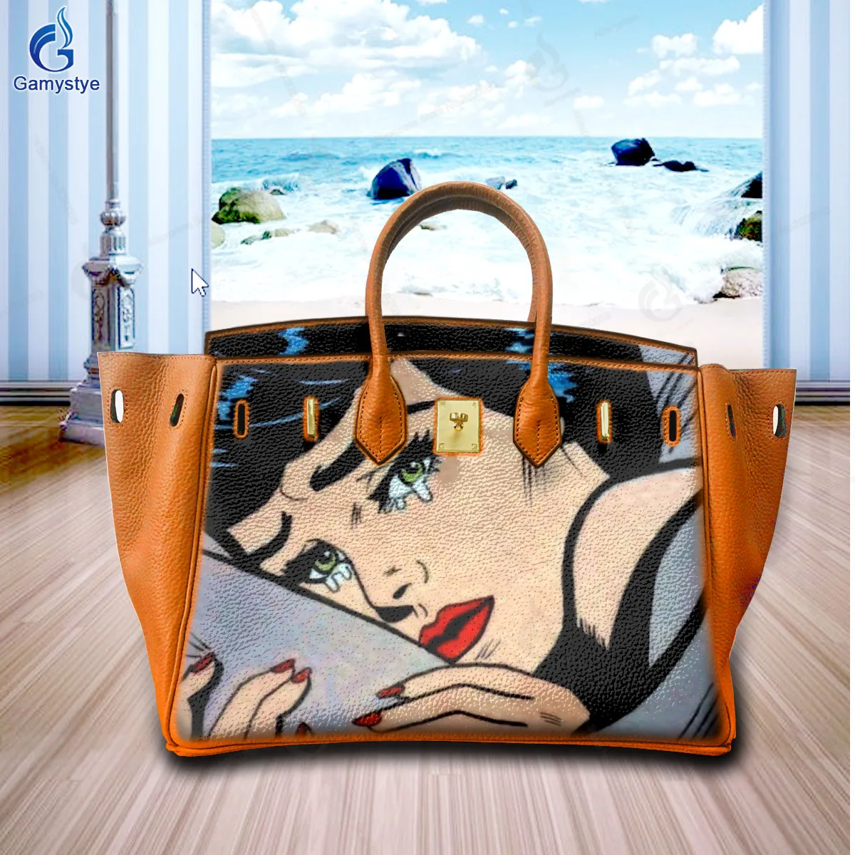 Fashion POP Girl Personalizar bolso Art Hand Painted Bags Ladies