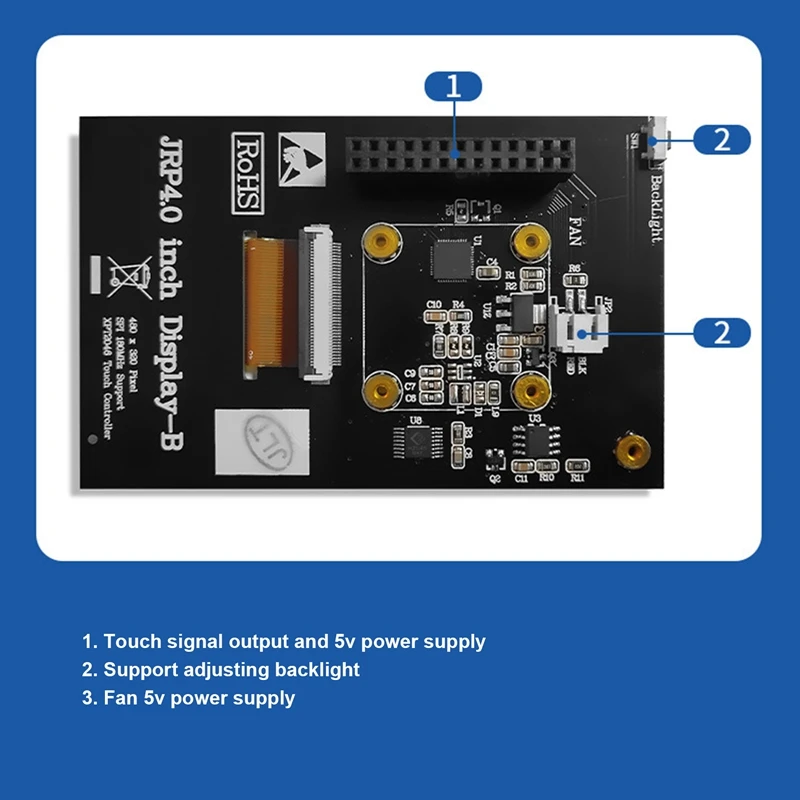 4 Inch LCD Screen SPI Interface LCD Module Display With Resistive Touch Acreen Display Module For Raspberry Pi