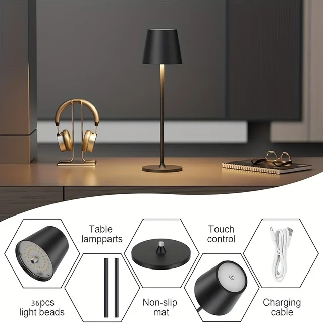 Rechargeable Touch Dimmable Table Lamp 3