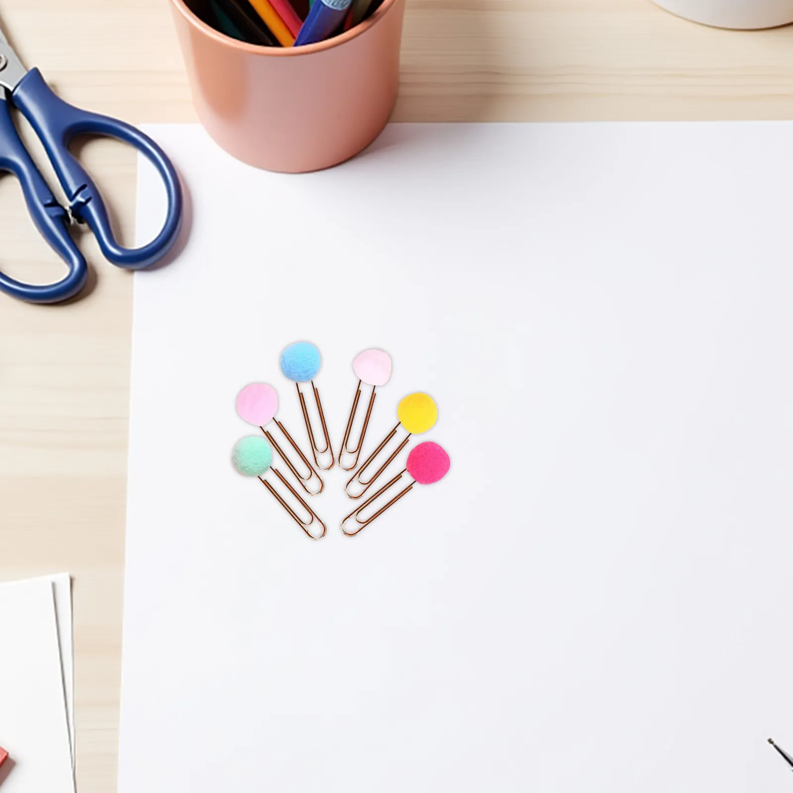 30Pcs 컬러 종이 클립 메모용 볼 북마크 클립 사진 책 사무실 학교 가정용 프리미엄 금속 미끄럼 방지 메모 정리함