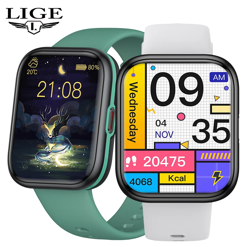 The LIGE NFC Smart Watch is a versatile wearable designed for both men and women. With Bluetooth calling capabilities, it enables seamless connectivity with your smartphone for calls and notifications 1