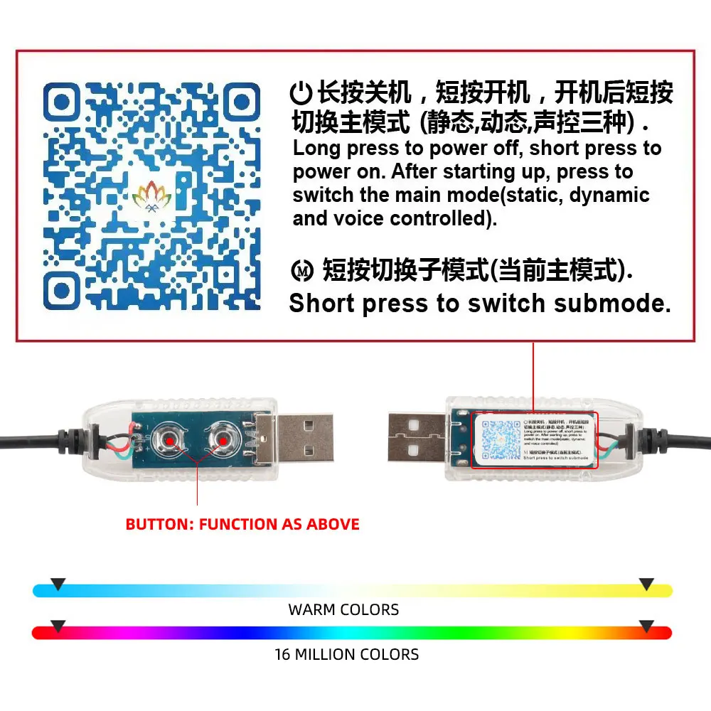 USB 자동차 LED 주변 조명 아크릴 스트립 대시 보드 조명, RGB 자동차 인테리어 숨겨진 앱 리모컨 분위기 램프, 64 색