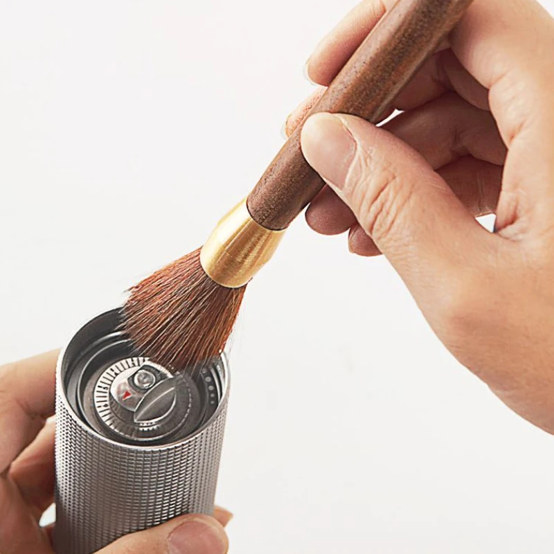 Kaffeemühle Reinigung Pinsel Holzgriff Espresso Pinsel Abstauben Kaffee Pulver Pinsel Home Küche Werkzeug Kaffee Zubehör – Detail 5