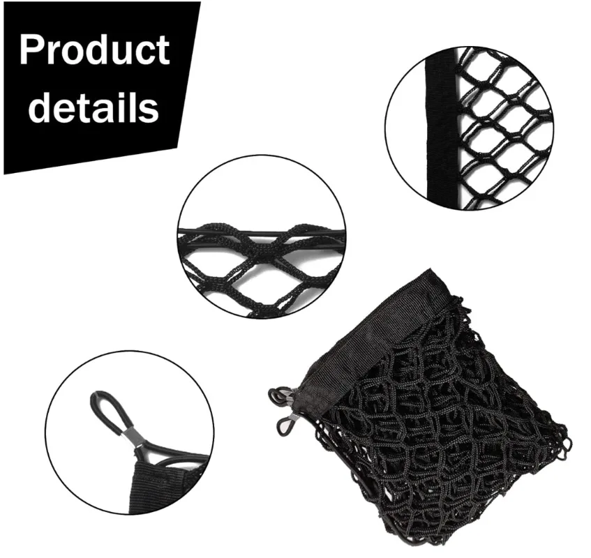 Universal Large Elastic Mesh Cargo Net for Vehicle Storage and Organization