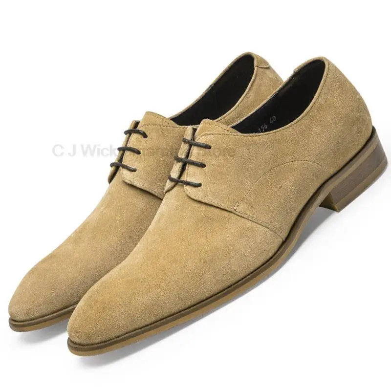 

Suede oxford Men Dress Shoes Bridegroom Wedding Party Male Shoe Formal Office Business Designer Shoes For Men Genuine Leather