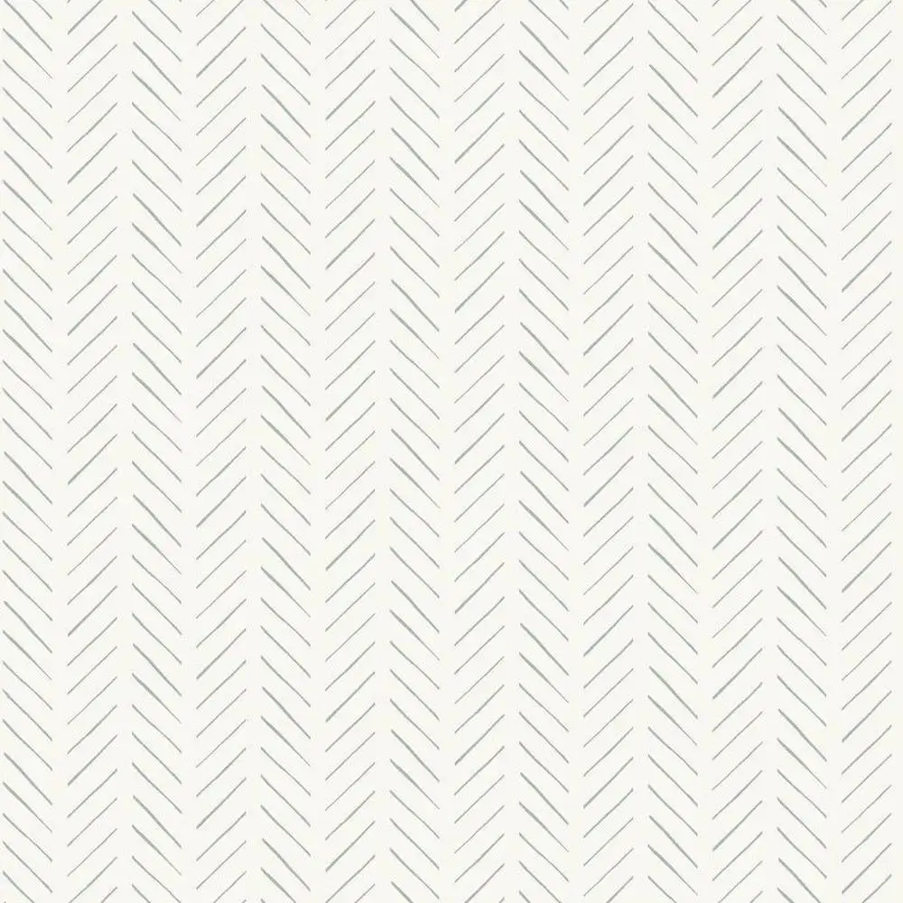 

Peel & Stick Magnolia Home Wallpaper Cream 20.5" x 20 ft. Herringbone Pattern Self-Adhesive Luxury Non-Woven Removable DIY