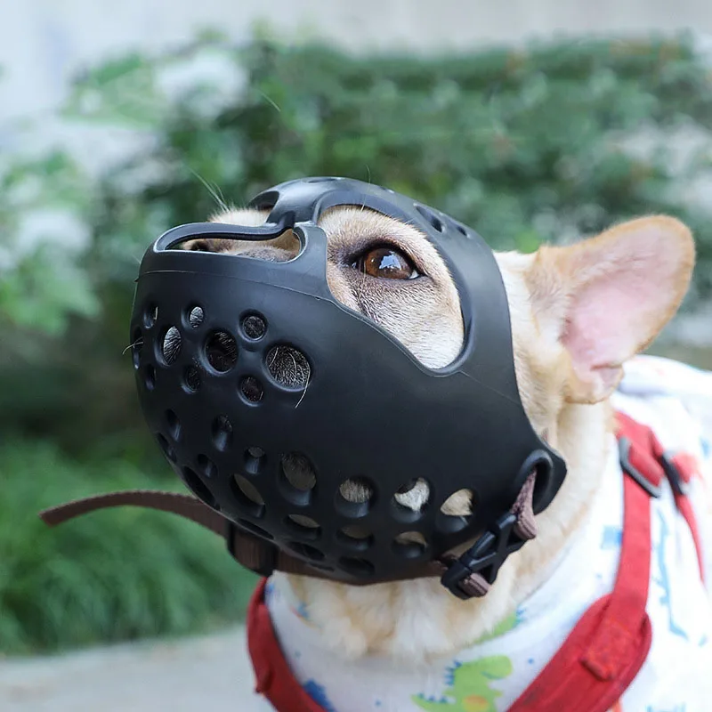 

1PC Pet Big Medium Dog Adjustable Mask Bark Bite Mesh Mouth Muzzle Grooming Anti Stop Chewing Hound Training Tool Anti-bite