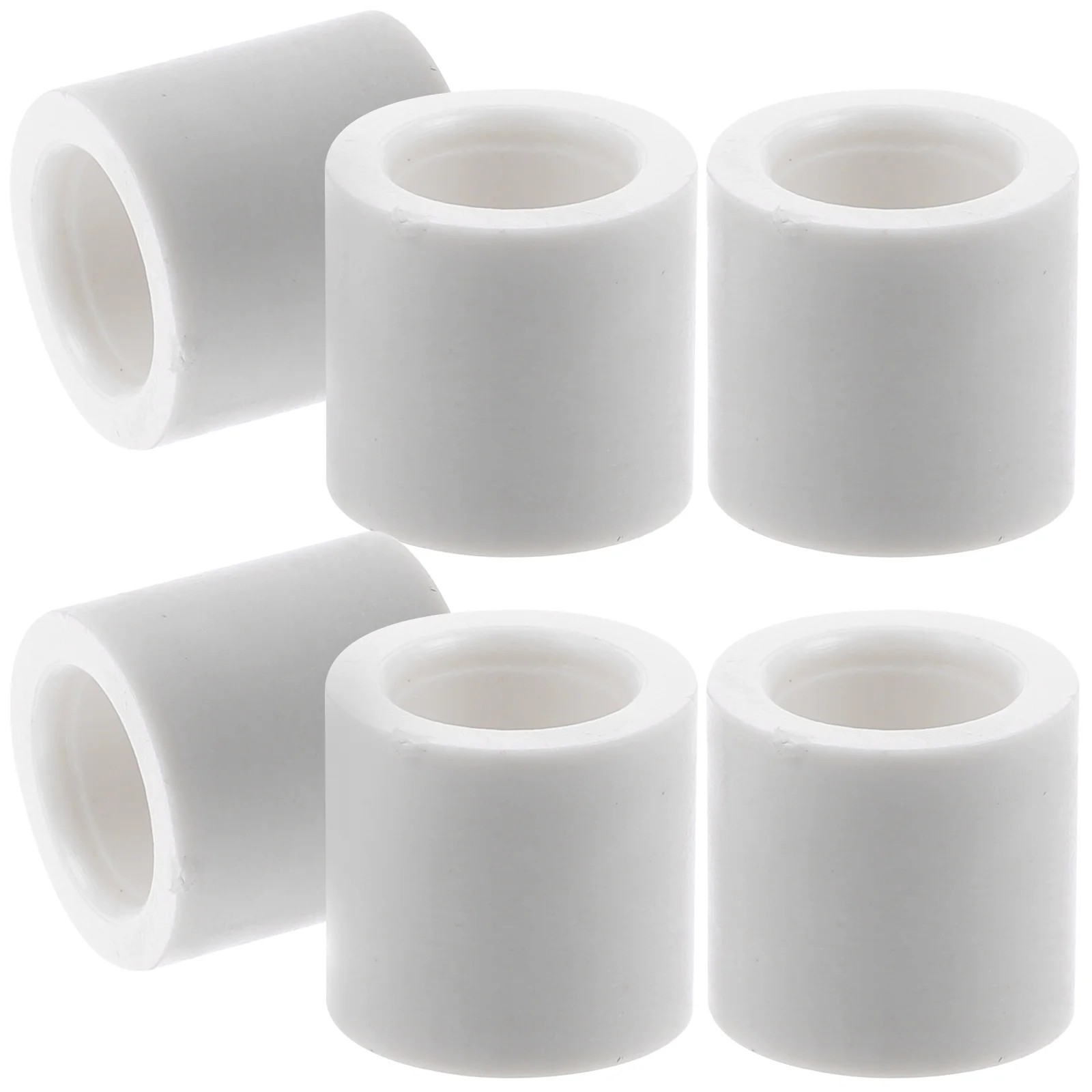 

6 Pcs Billiard Cue Protective Cover Replaceable Ferrules Pool Snooker Hoops Replacement Portable Supply Plastic Supplies