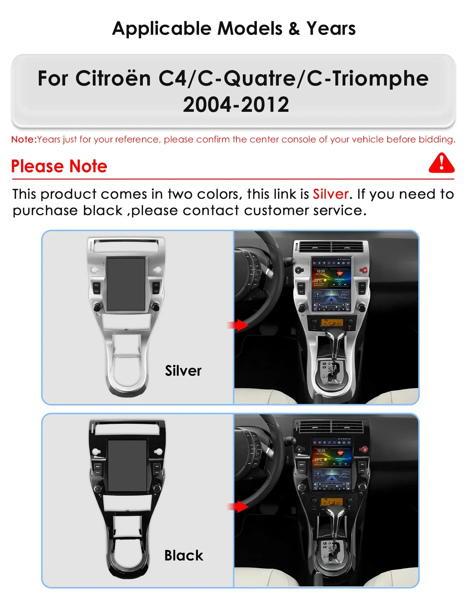Hizpo 9,7 ''Android 14 Auto-Multimedia-Player Für Citroen C4 C-Triomphe Quatre 2004-2014 GPS Carplay 4G AI Bluetooth WIFI FM RDS – Detail 6
