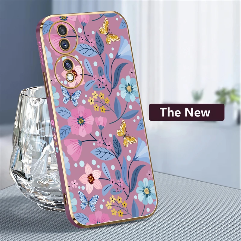 Floral Silicone Soft Pattern Phone Case Cover