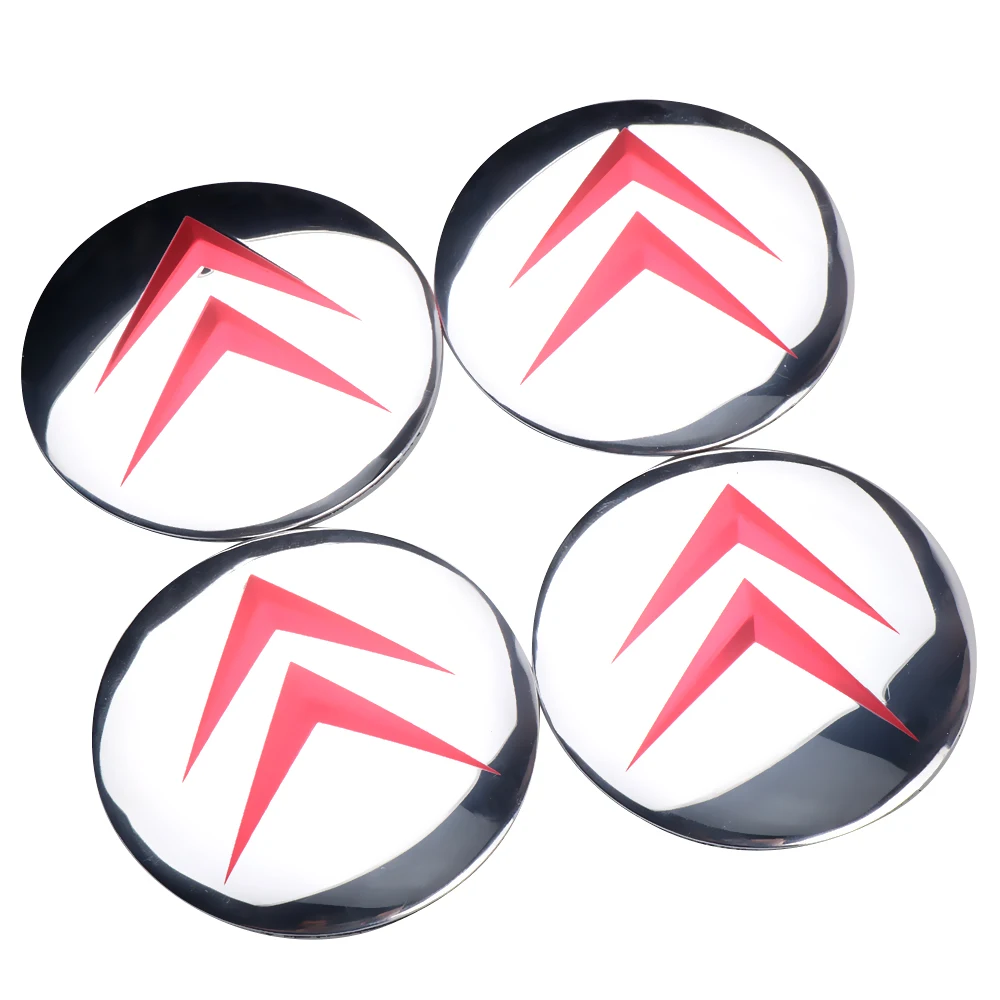 Sleek Car Wheel Center Cover Stickers - Auto Hub Cap Decoration Accessories