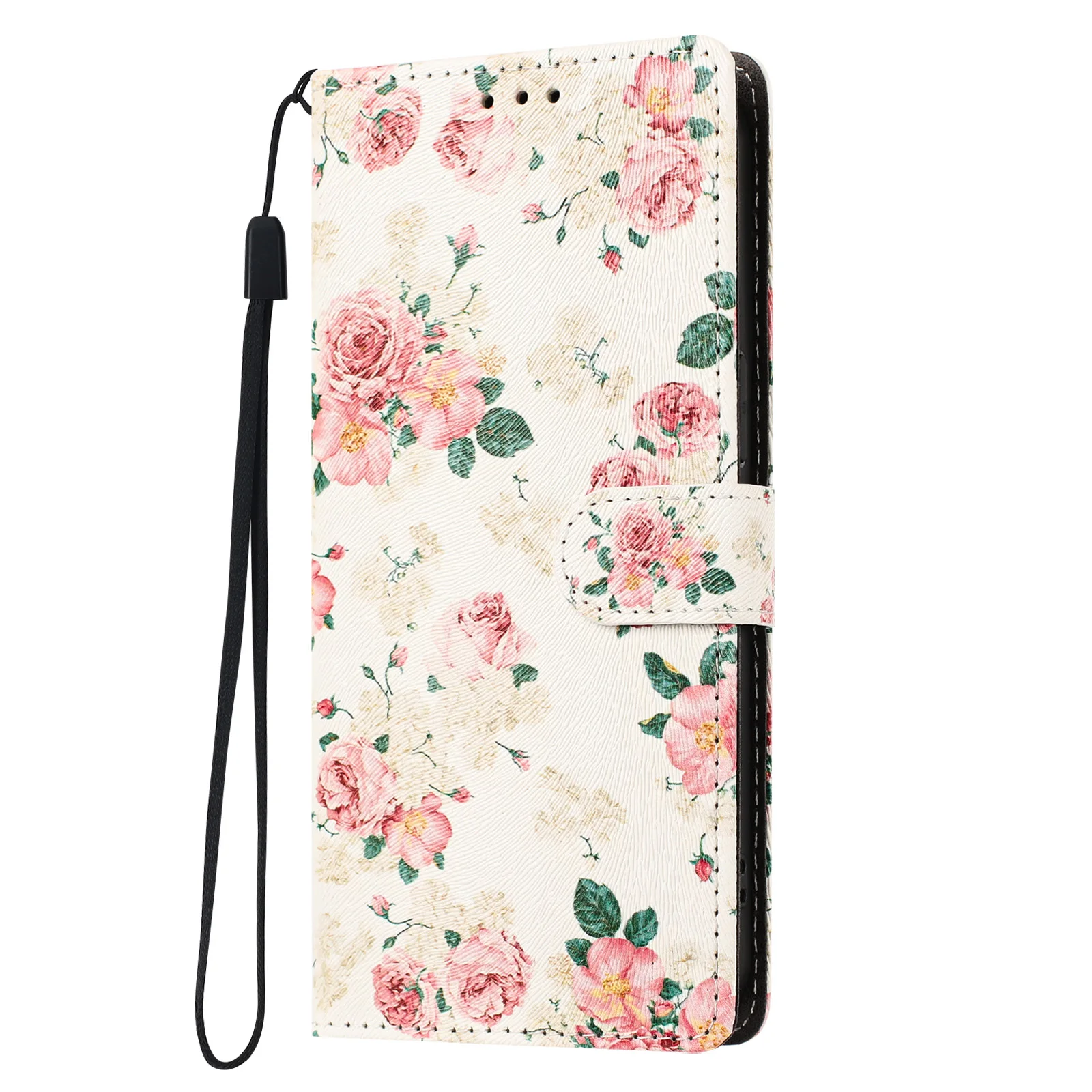 Leather Flip Flower Phone Case with Enhanced Protection and Stylish Design
