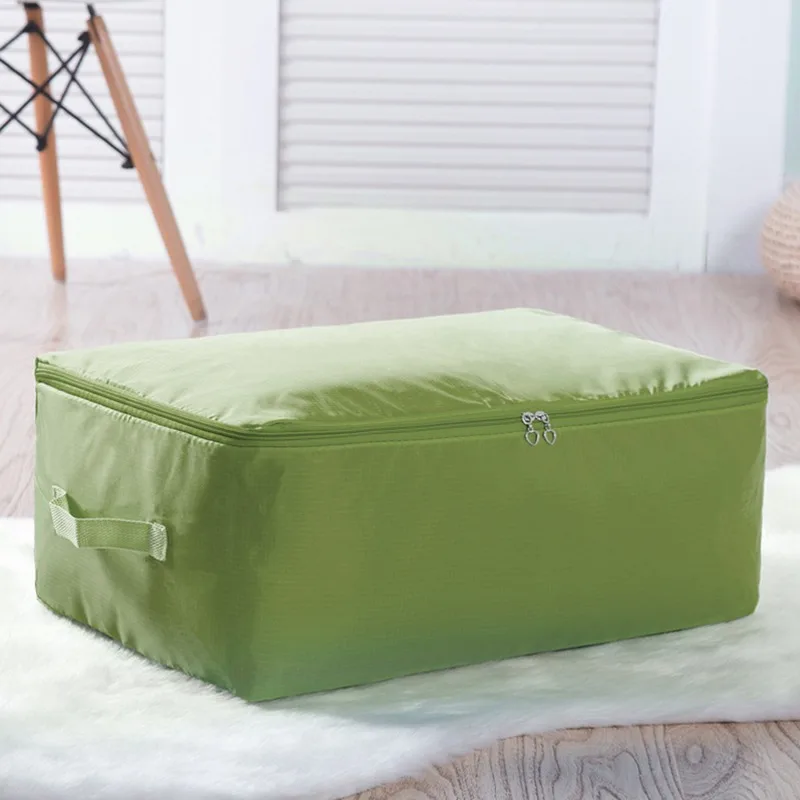 1 Cotton Storage Bag Oxford Large Capacity Wardrobe Organizer Blanket Dustproof Zipper Box