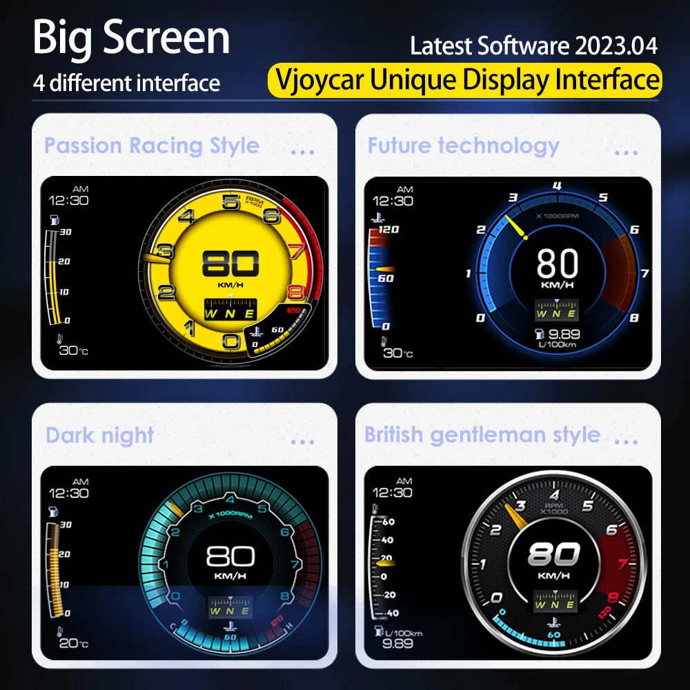 Vjoycar-OBD2  GPS ӵ HUD ڵ º ǻ, 3 ȭ, ٱ, ú  ˶, ڵ ׼