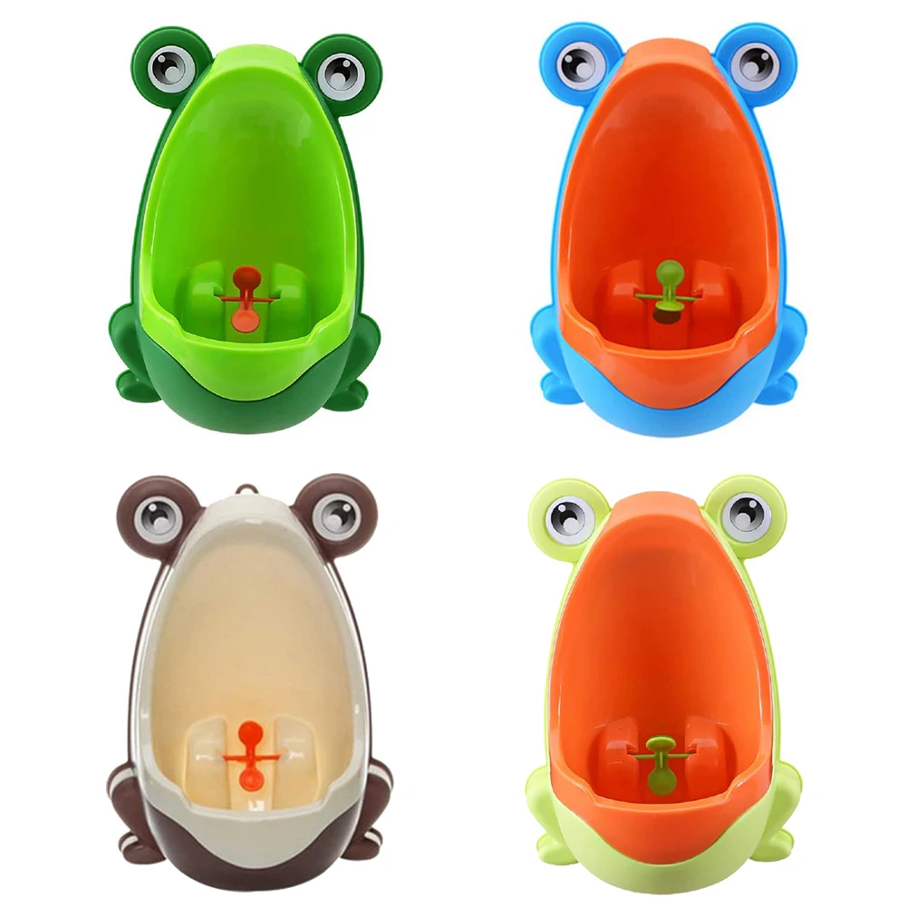 Frog Shape Baby Boys Standing Potty Cartoon Wall-Mounted Kids Children Toilet Potty Training Urinal for Infant Toddlers 5