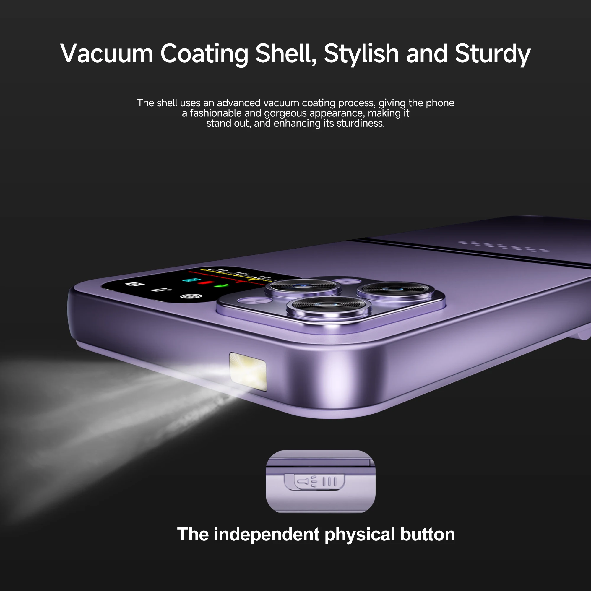 SERVO i16 Pro Max Flip Mobile Phone Four SIM Standby Magic Voice Call Recording Flashlight FM 2G GSM Foldable Cellphones Type-C