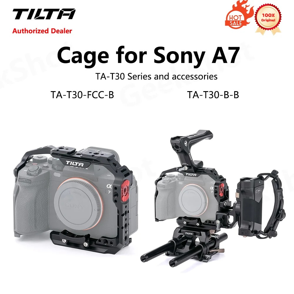TILTA TA-T30-FCC-B for Sony A7M4 Camera Cage for Sony a7 IV TILTA TA-T30-FCC-B for Sony A7M4 Camera Cage for Sony a7 IV