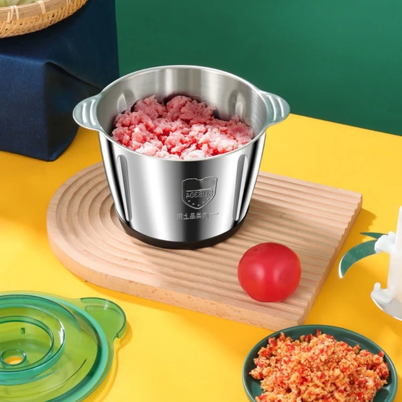 Large Capacity Commercial Household Electric  Grinder Stainless Steel  Mincer Kitchen Appliances Food Processor Dropship 2