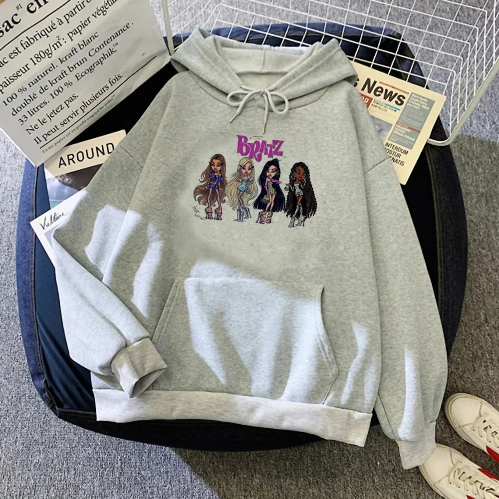 

Bratz hoodies women Korean style japanese anime Winter Pullover women harajuku sweater