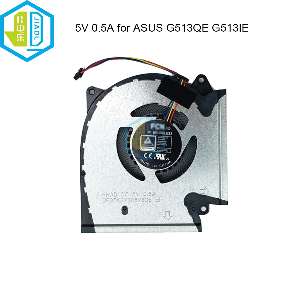 Ventiladores de Refrigeração para Asus Rog Strix G15 G513qe G513 qc G513ic ie ih G731qe G713ih 13nr0510p02011 13nr0510p01011