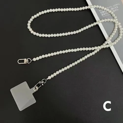 Elegant Pearl Chain Crossbody Necklace Strap (C)
