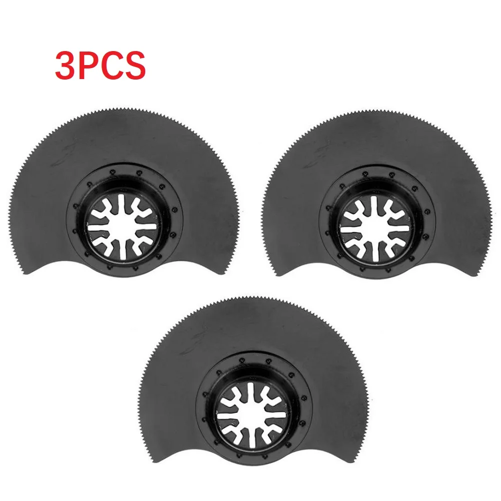 

3pcs 88mm Flush Segment Oscillating Multi Tool High Carbon Steel Saw Blades For Renovator Cutting Wood Plastics Soft Metals