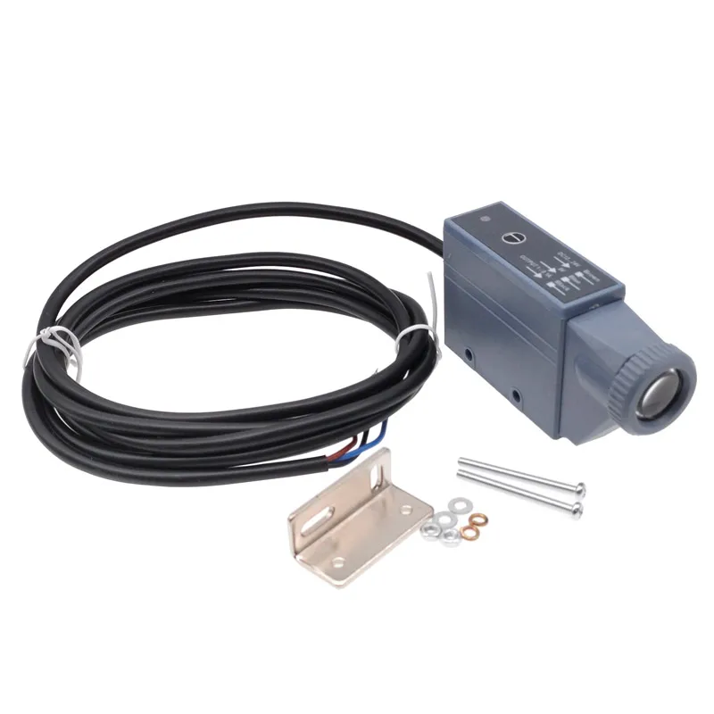 1Pcs 색상 코드 센서 KS-W22-R22-RG22-W22T-WG22 10-30V 감지 광전 스위치 색상 마크 자동 색상 인식
