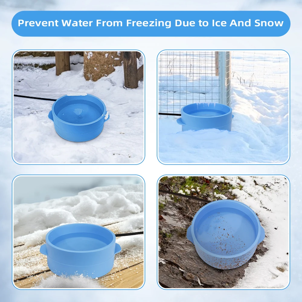Heated Pet Bowl Intellectual Temperature Automatic Constant Temperature pet water fountain dogs squirrels birds chicken