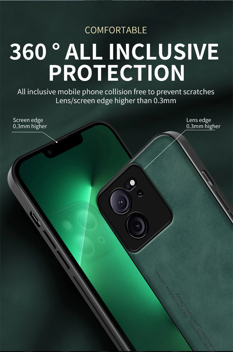 Custodia per telefono in pelle scamosciata per Xiaomi Mi 11 12 13 Lite 14 10T 11T 12T 13T Poco F3 F4 F5 Pro Magnete incorporato in silicone di ferro_voghion.com